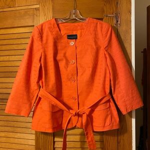 Banana Republic Orange Button Front Jacket Blazer